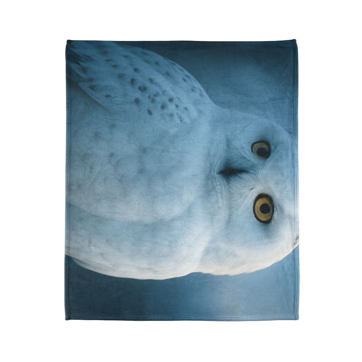 Twilight Watcher Snowy Owl decorative home blankets
