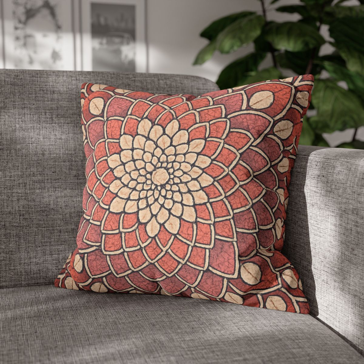 Bud Mosaic Fractal Bloom unique gift pillow cases