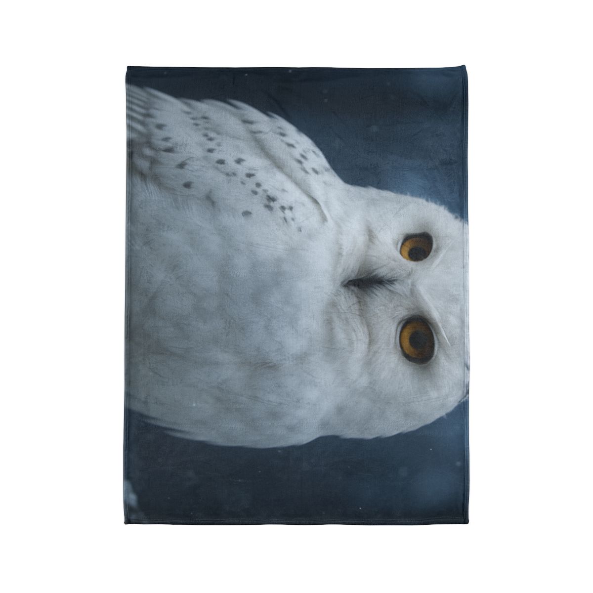 Twilight Watcher Snowy Owl trendy patterned blankets