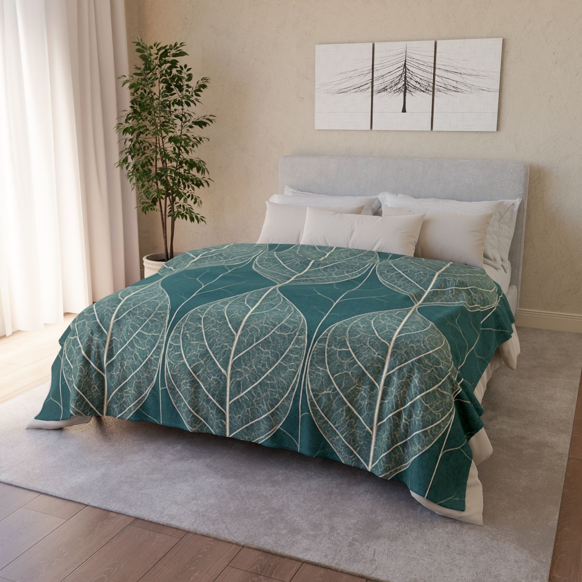 Vein Lace Panel warm winter blankets