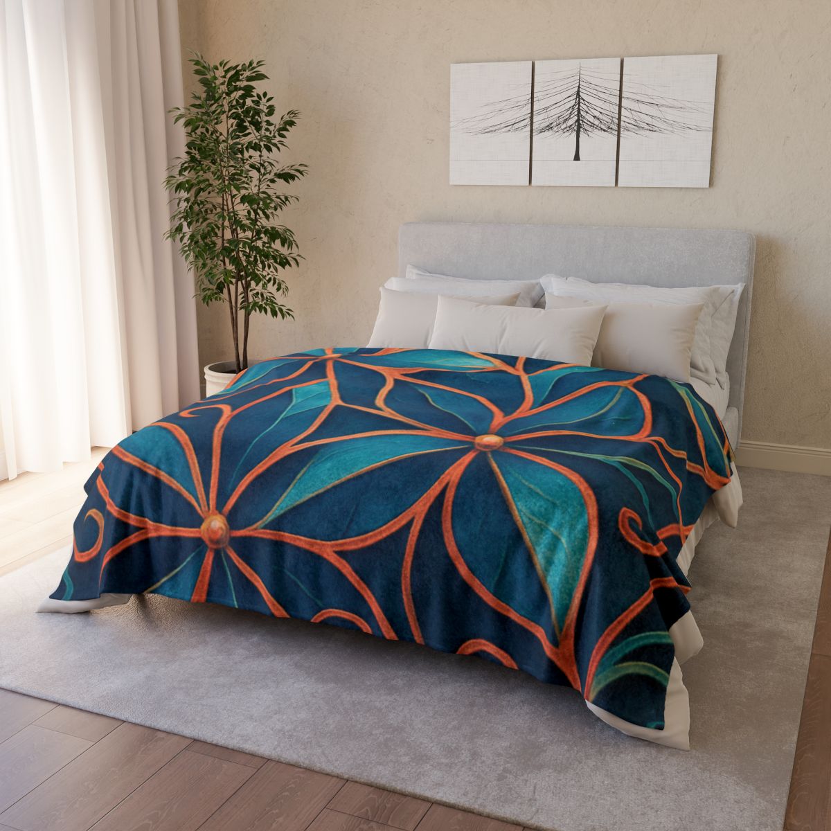 Petal Prism Lattice warm winter blankets