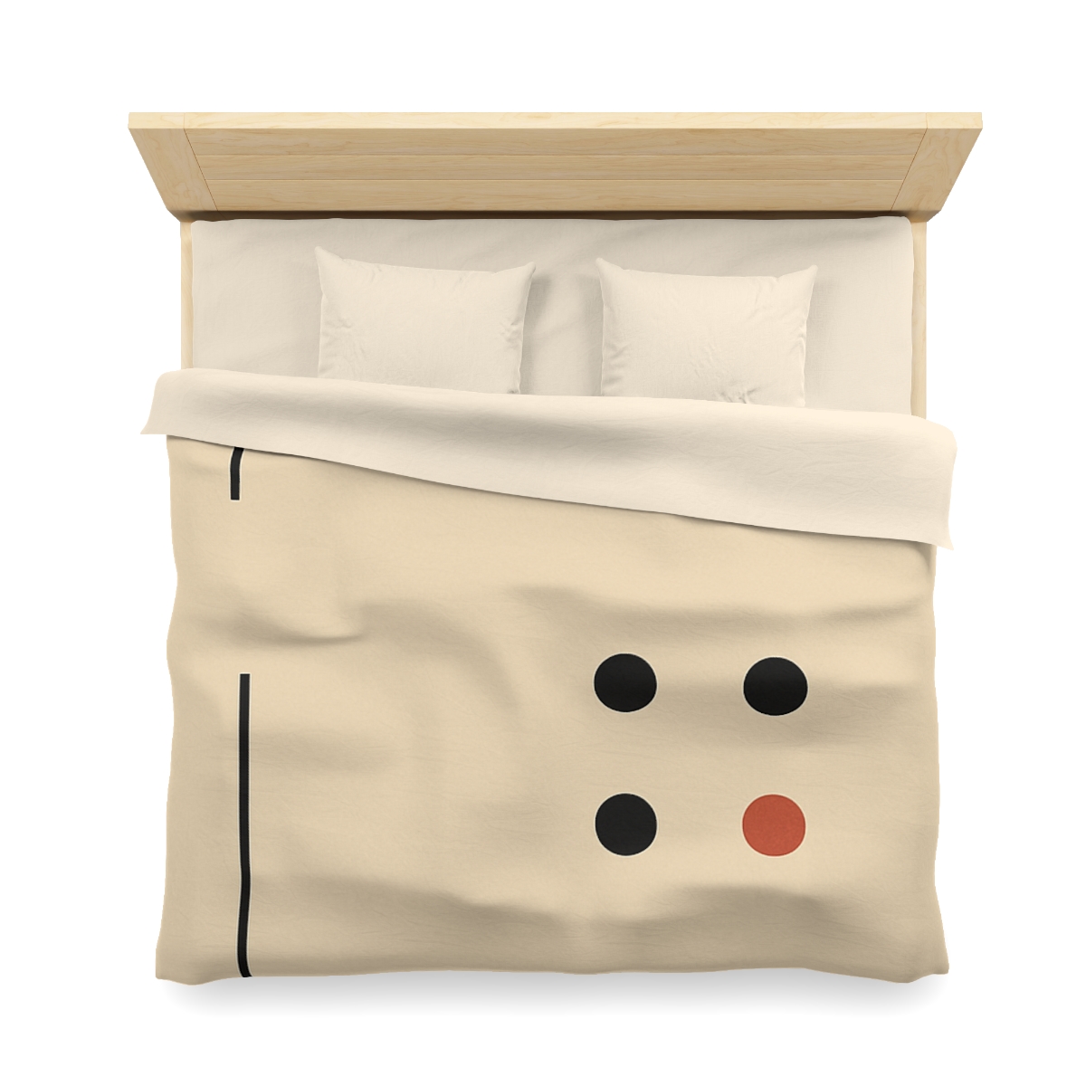 Partial Arc Window Over Dot Grid soft comforter duvets