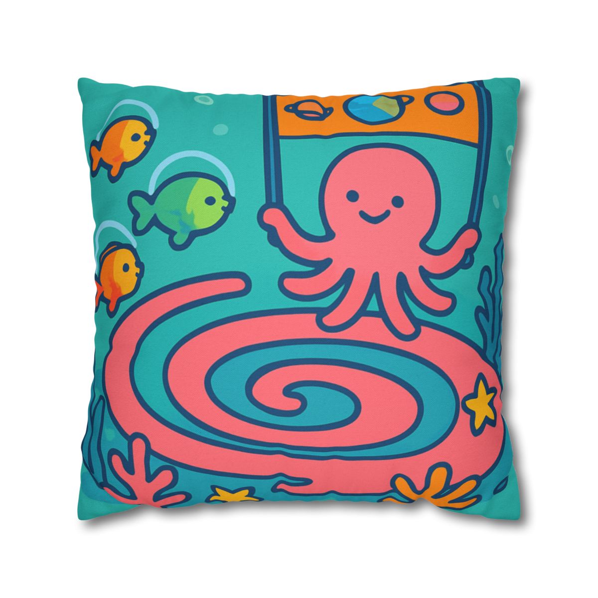 Rainbow Reef Planet Parade comfortable bedding pillow covers