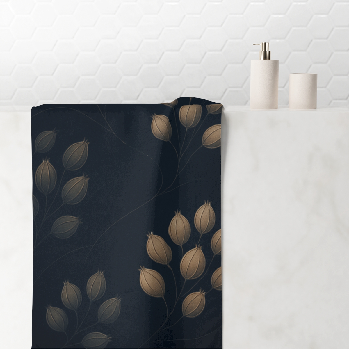 Seed Pod Constellation Clusters personalized bath towels