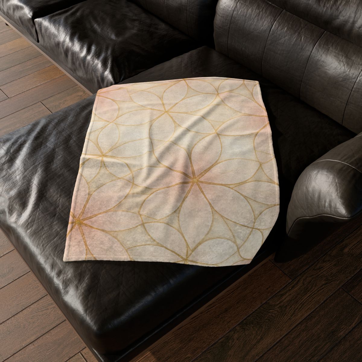 Petal Prism Lattice designer printed blankets