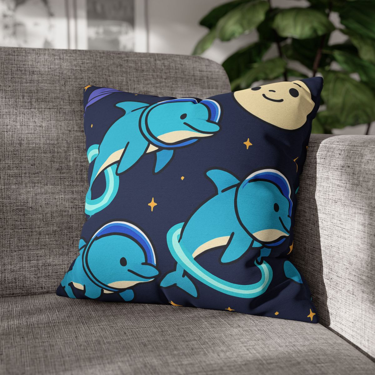 Cosmic Dolphin Playground custom pillow cases