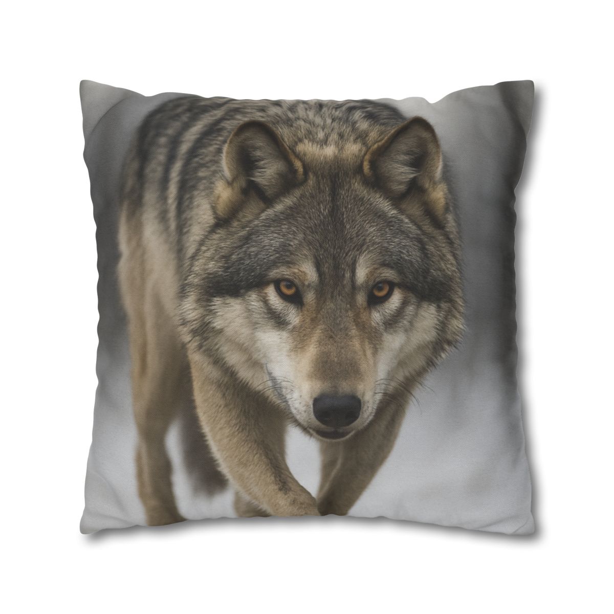 Silver Hush Gray Wolf comfortable bedding pillow covers