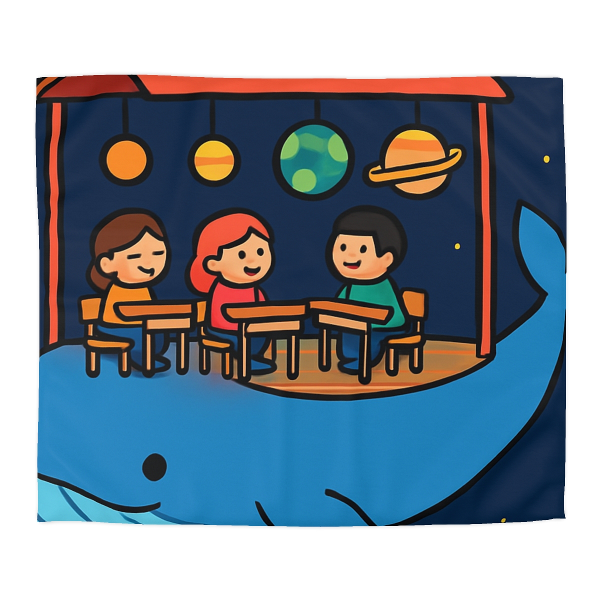 Cosmic Whale Classroom stylish duvet covers