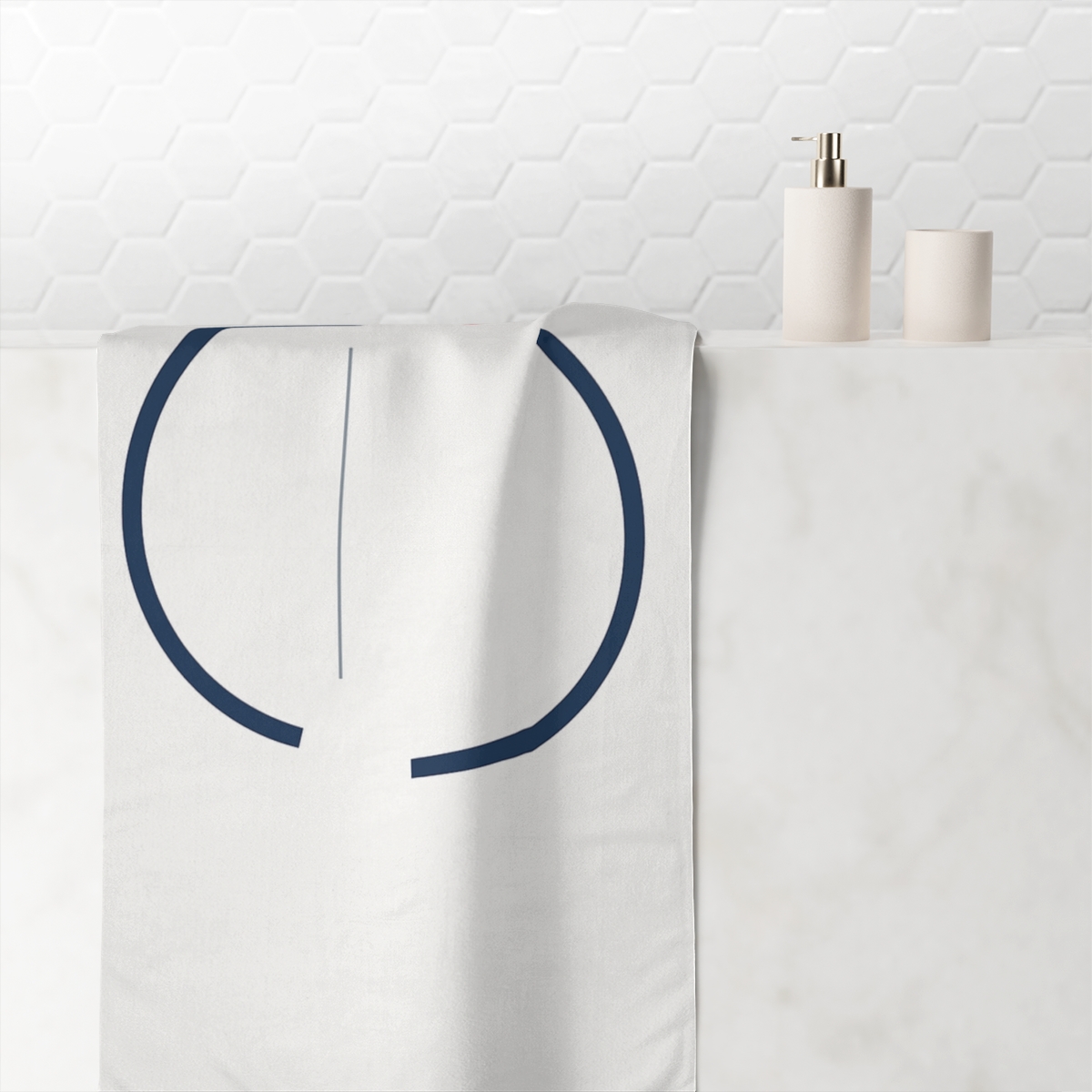 Arc Signal Pairing personalized bath towels