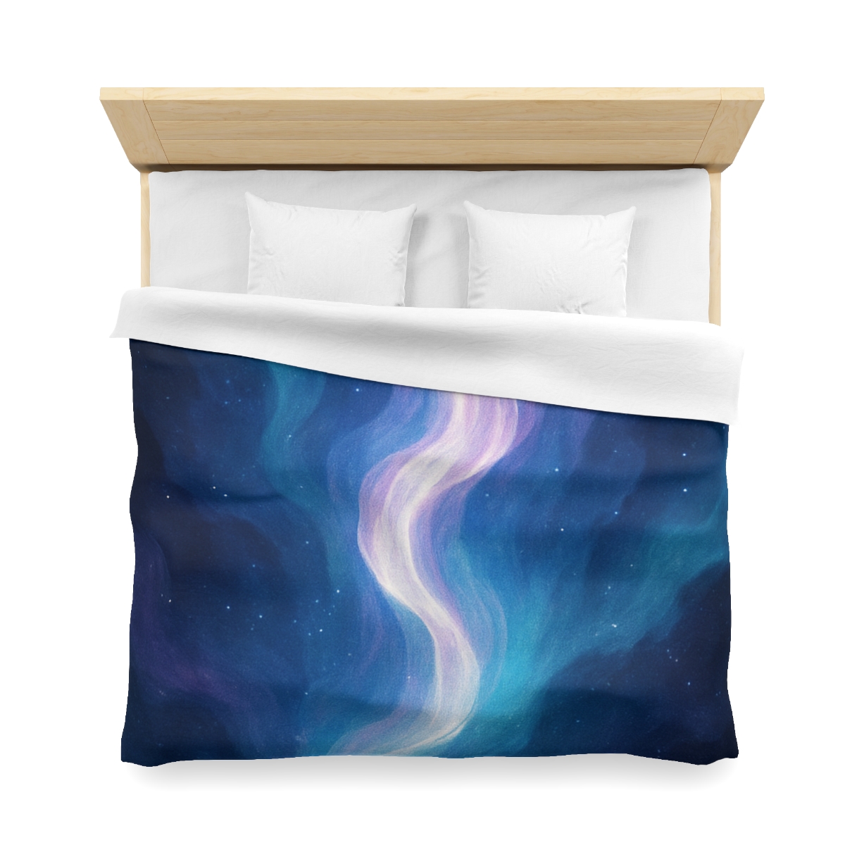 Electro Aurora Nebula Loom designer printed duvets