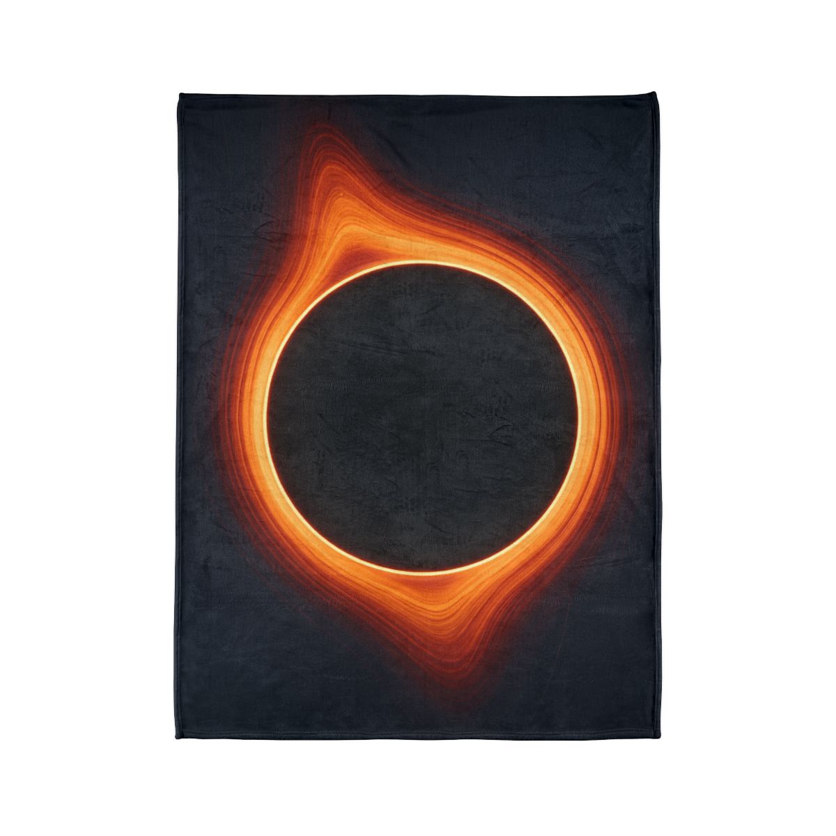 Black Hole Silhouette stylish throw blankets