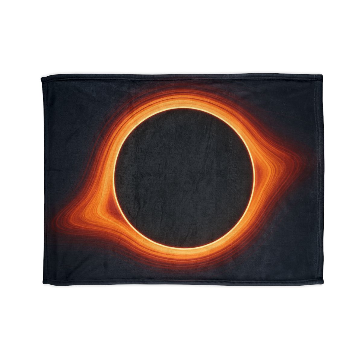 Black Hole Silhouette stylish throw blankets