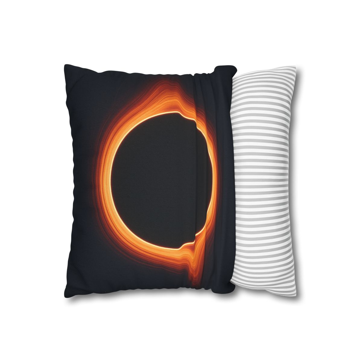 Black Hole Silhouette soft cotton pillow cases