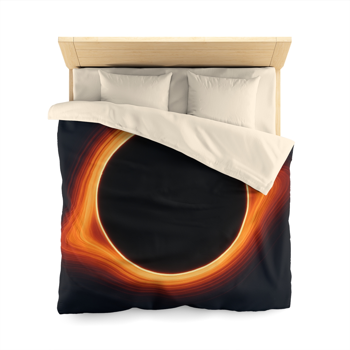 Black Hole Silhouette unique patterned duvets