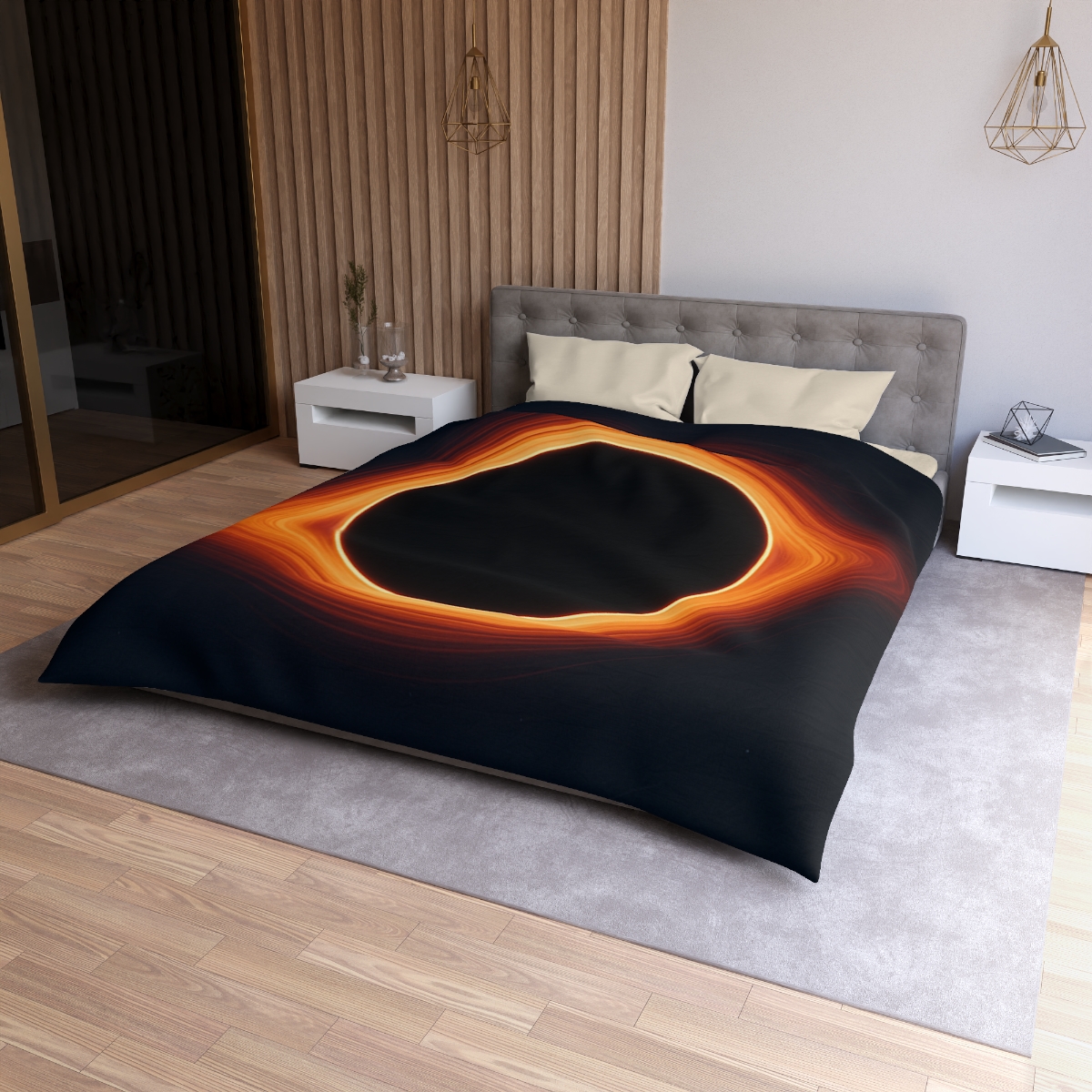 Black Hole Silhouette unique patterned duvets