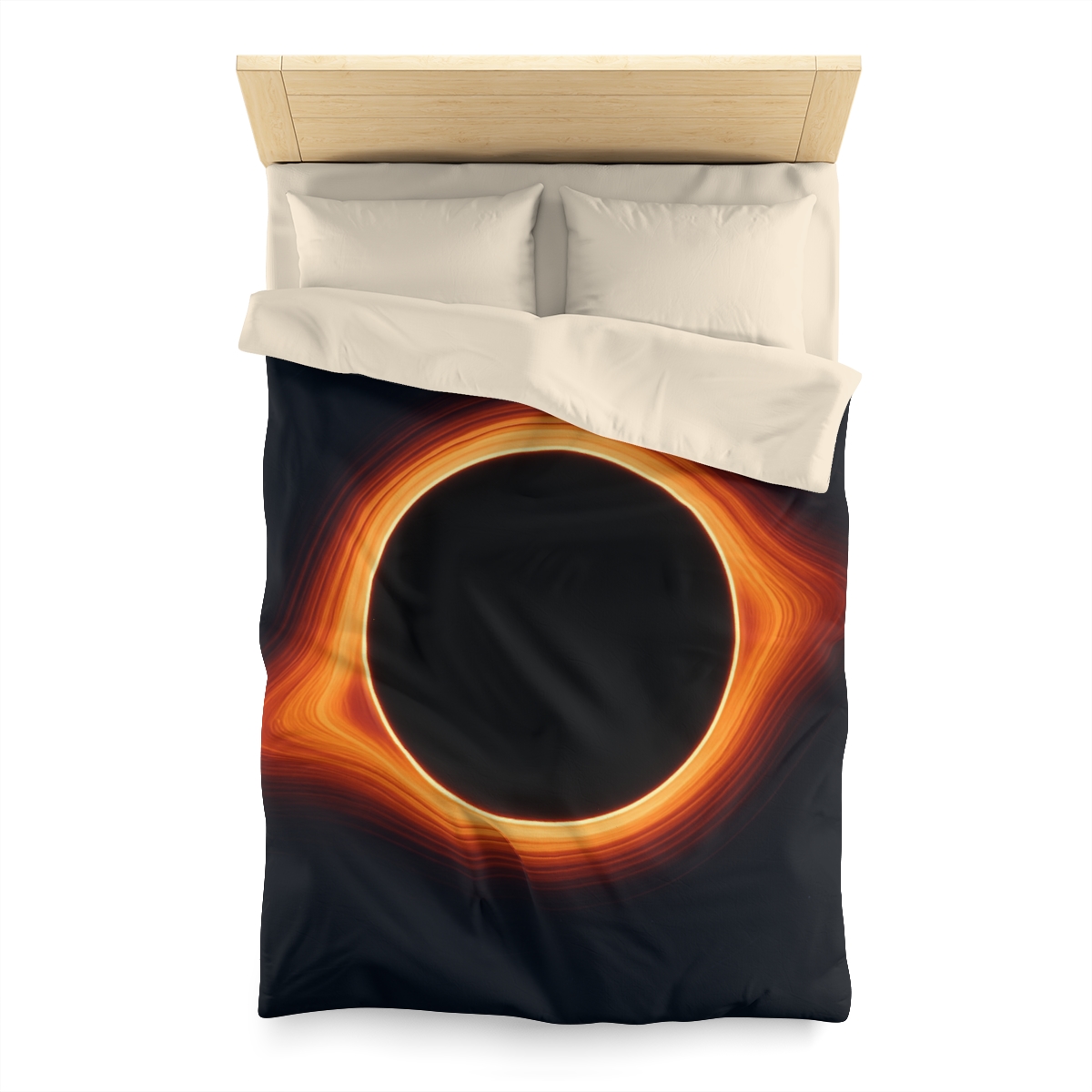 Black Hole Silhouette unique patterned duvets