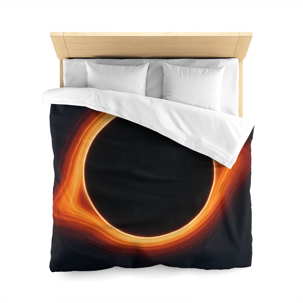 Black Hole Silhouette unique patterned duvets