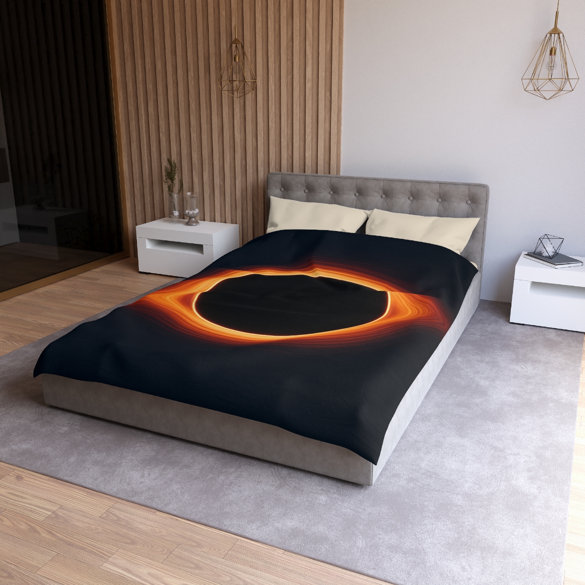 Black Hole Silhouette unique patterned duvets