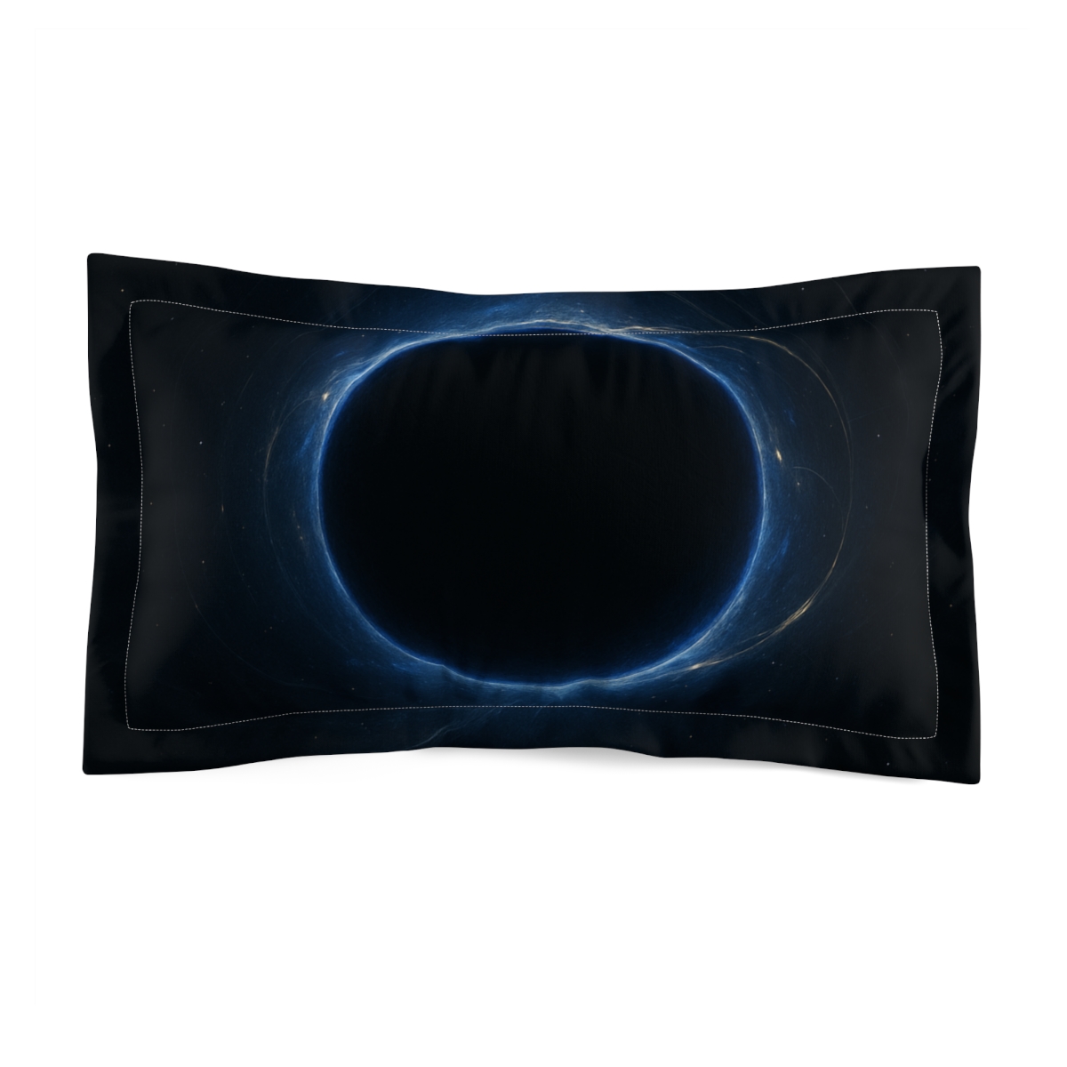 Black Hole Silhouette On Velvet Field personalized decorative pillows