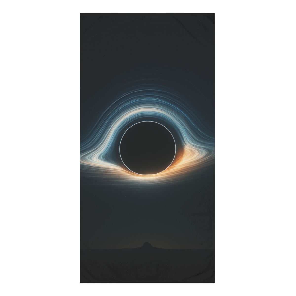 Black Hole Silhouette Vista soft cotton towels