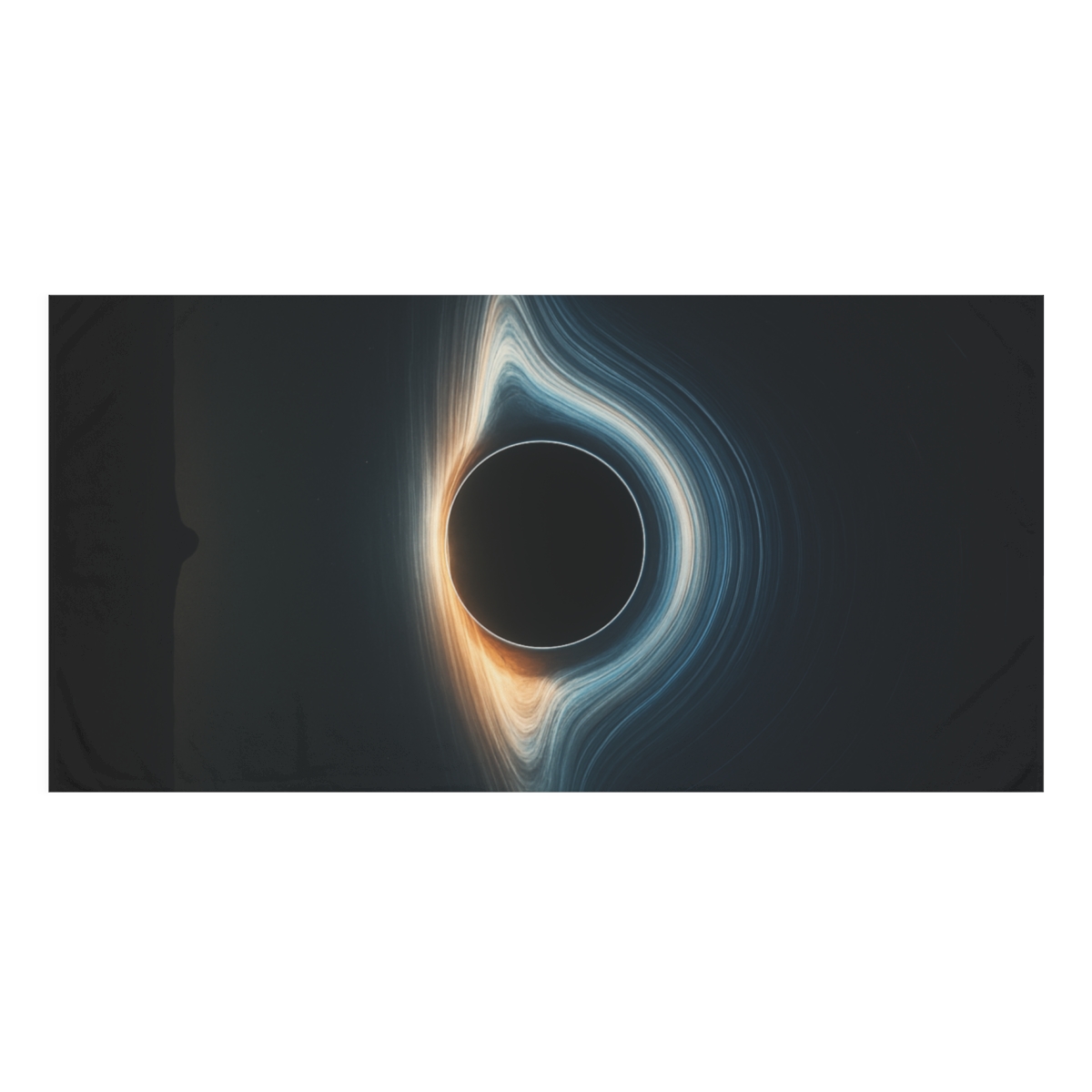 Black Hole Silhouette Vista soft cotton towels