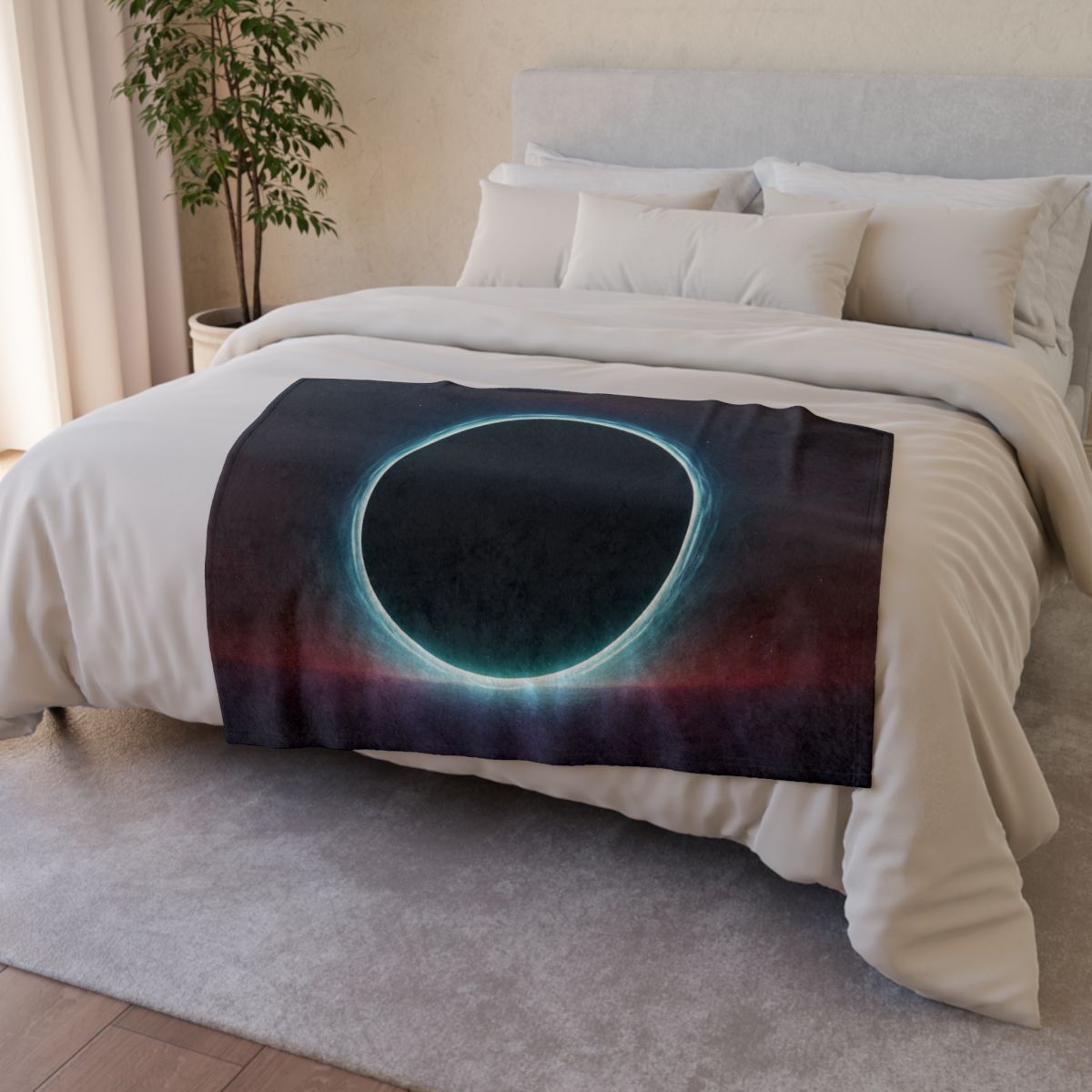 Black Horizon Silhouette stylish throw blankets