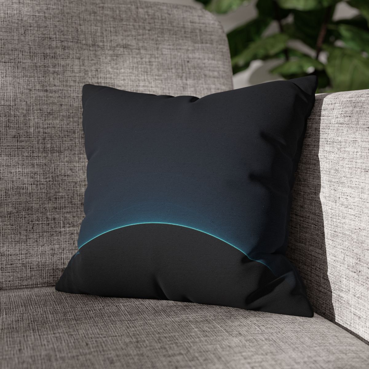 Black Horizon Silhouette comfortable bedding pillow covers