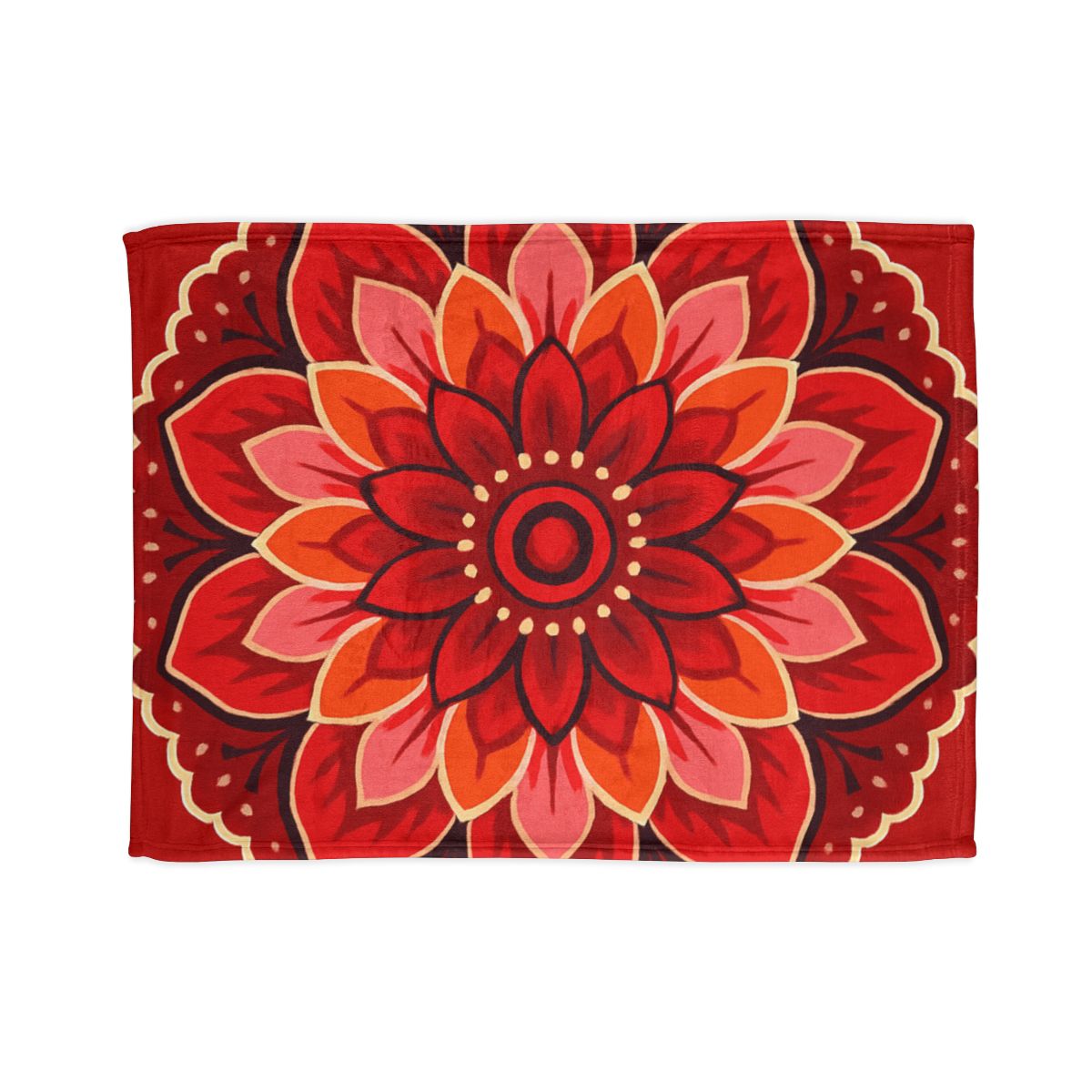Bloom Burst Mandala unique gift blanketscustom blankets