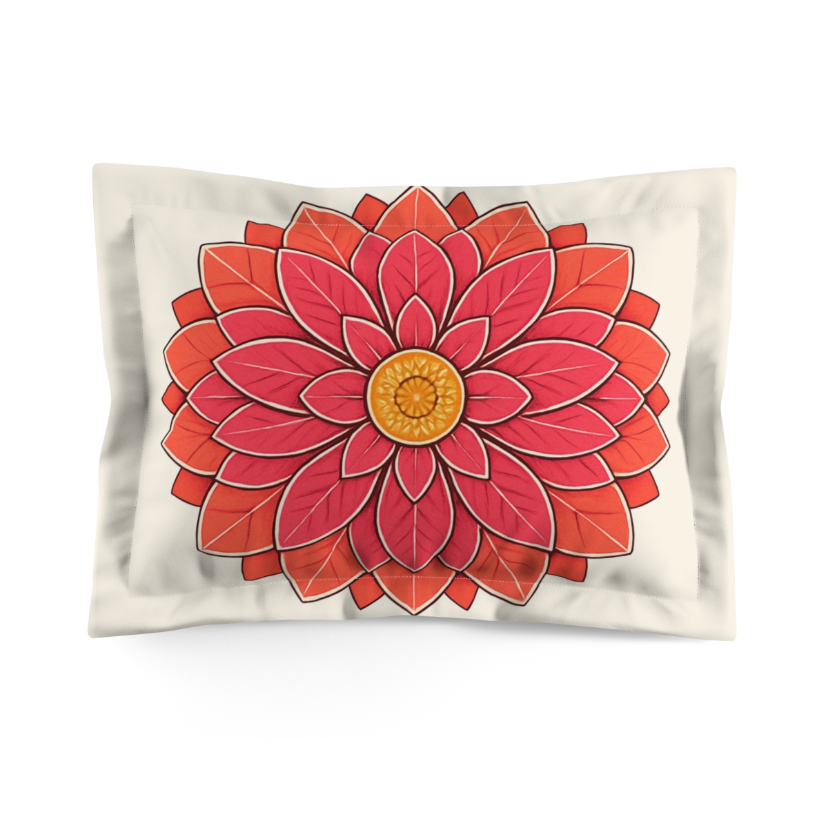 Bloom Burst Radial Mosaic soft plush pillows