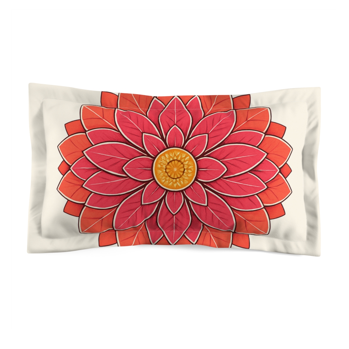 Bloom Burst Radial Mosaic soft plush pillows