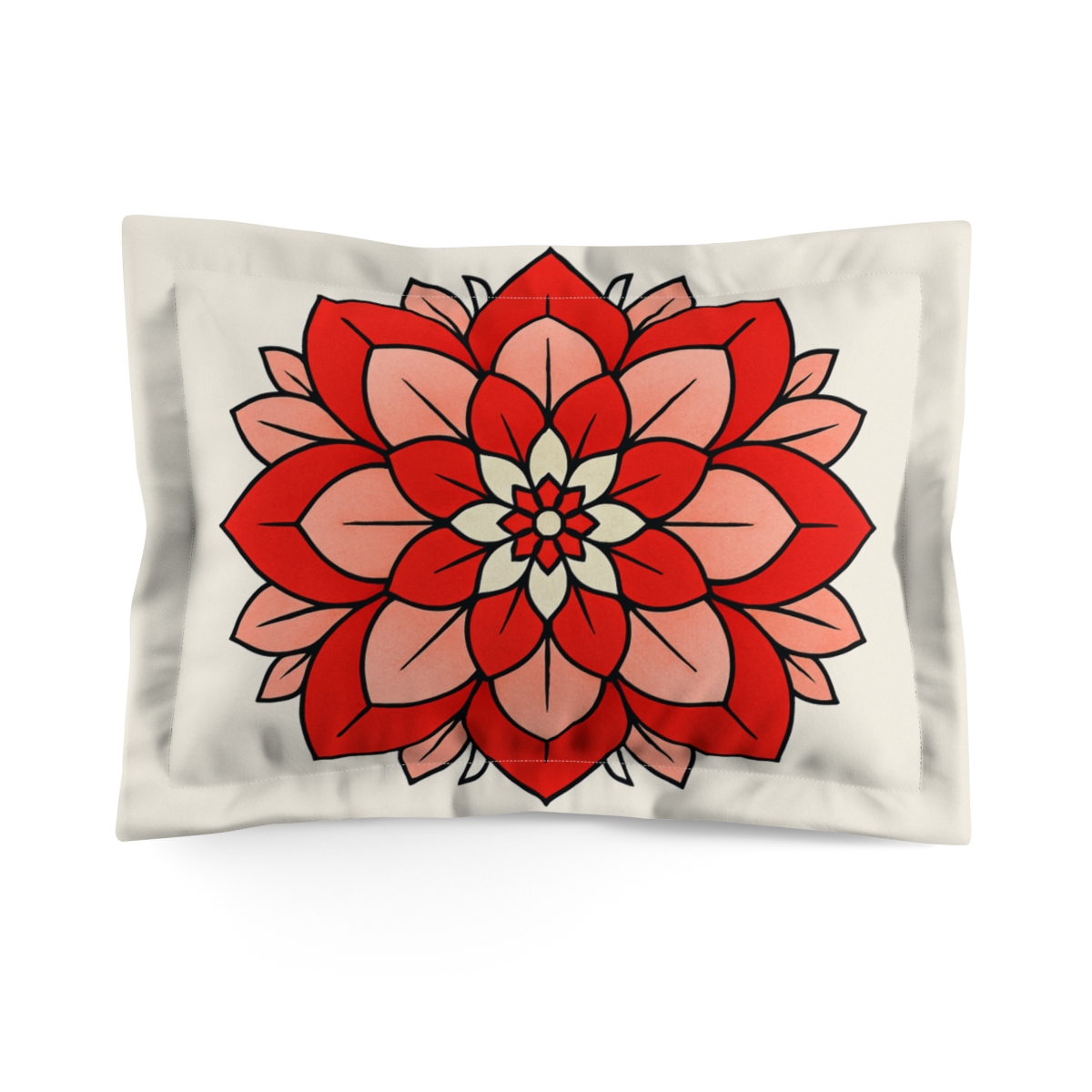 Bloom Facet Mandala personalized decorative pillows
