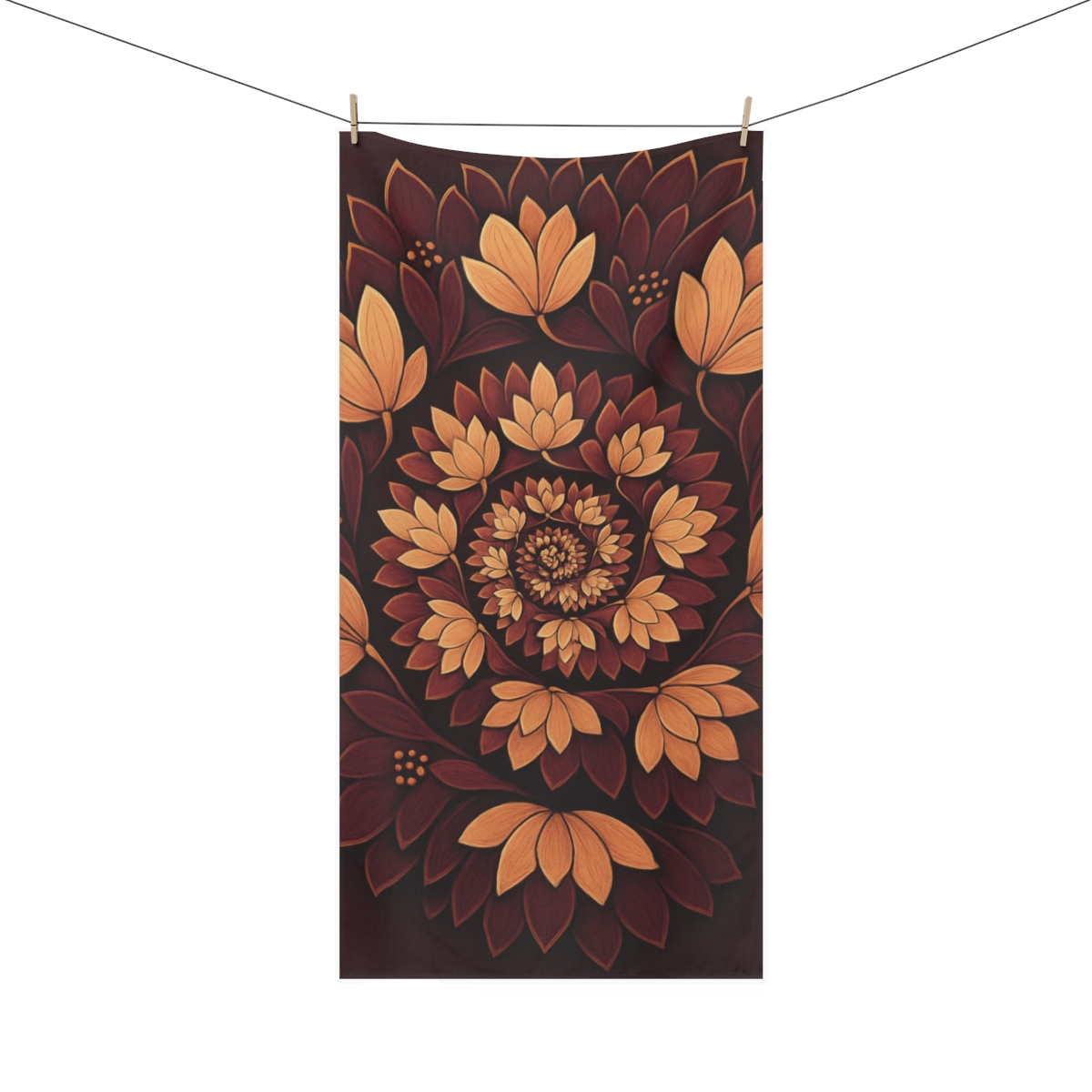 Bloom Fractal Ring decorative home towels