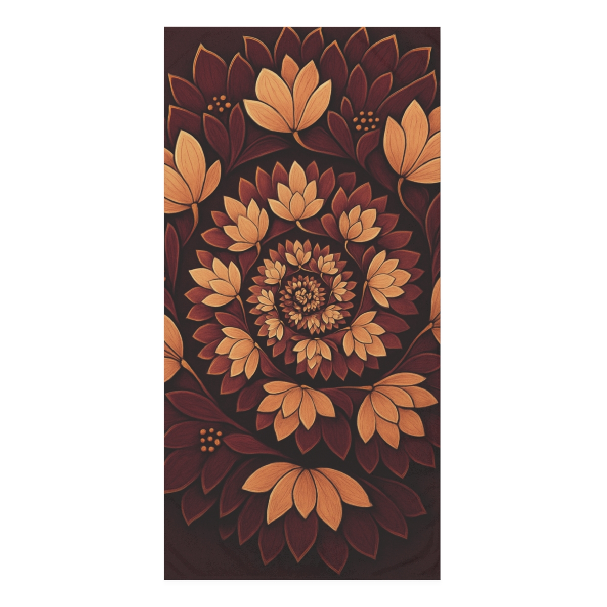 Bloom Fractal Ring decorative home towels