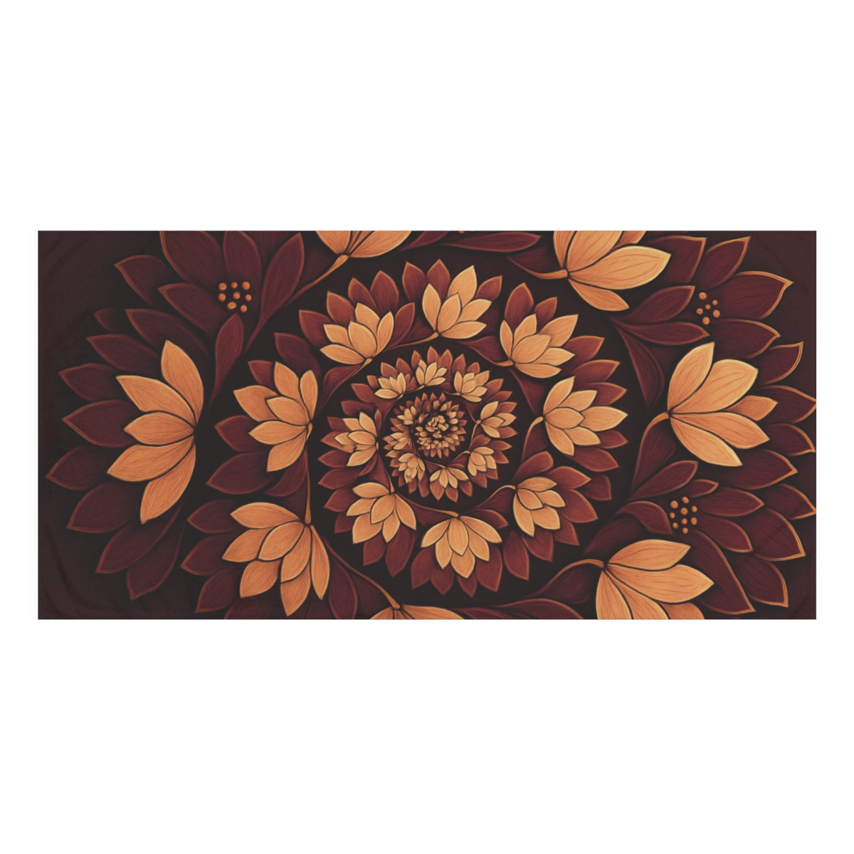 Bloom Fractal Ring decorative home towels
