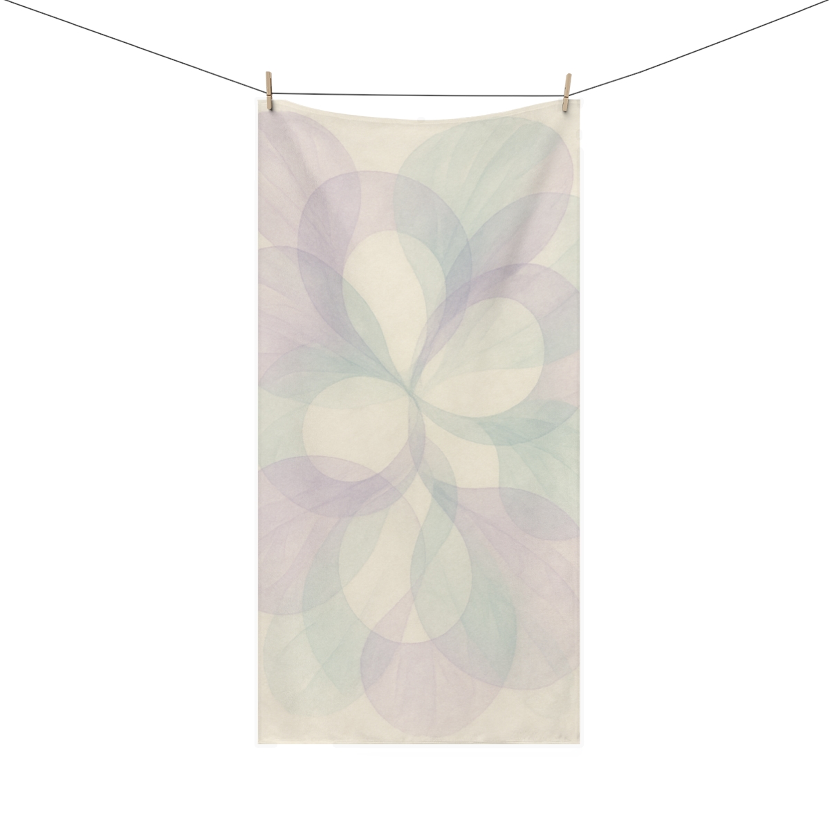Bloom Halo Overlay personalized bath towels