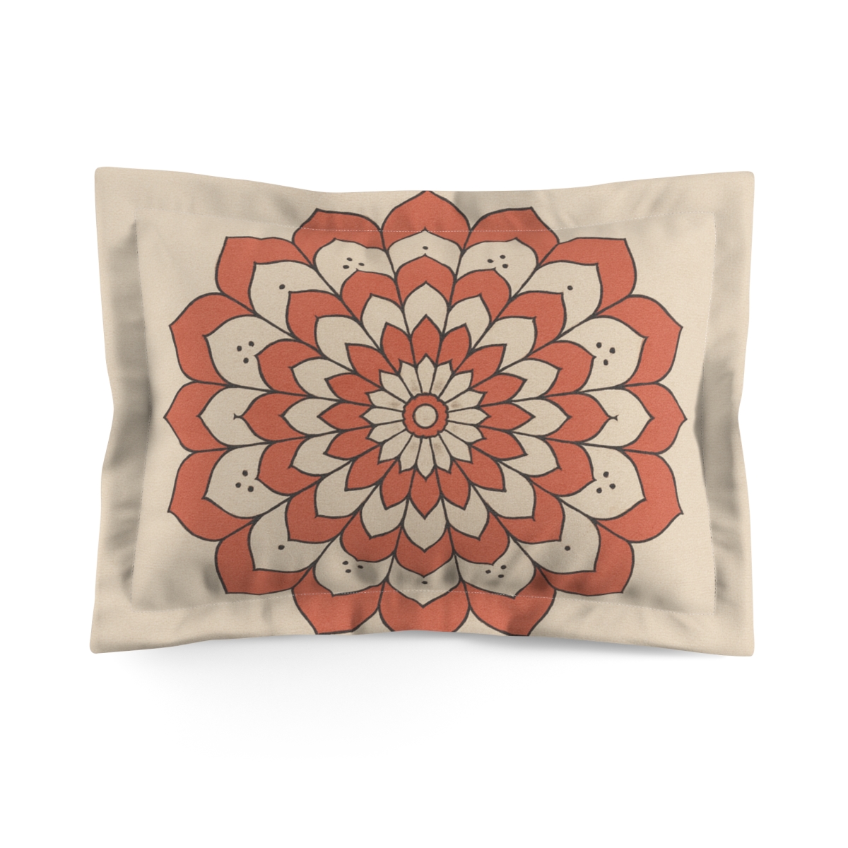 Bloom Mandala Phase Rings personalized decorative pillows
