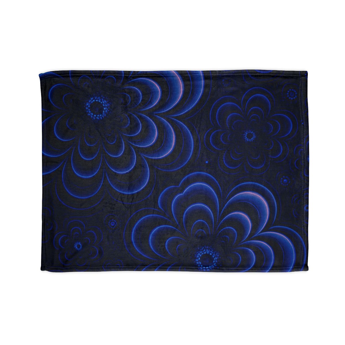 Bloom Ripple Interference designer printed blankets