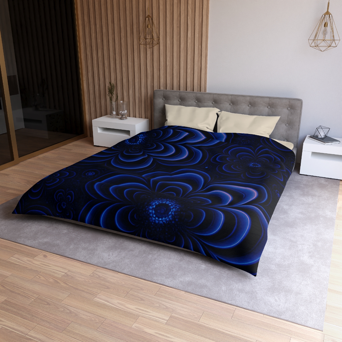 Bloom Ripple Interference custom duvets