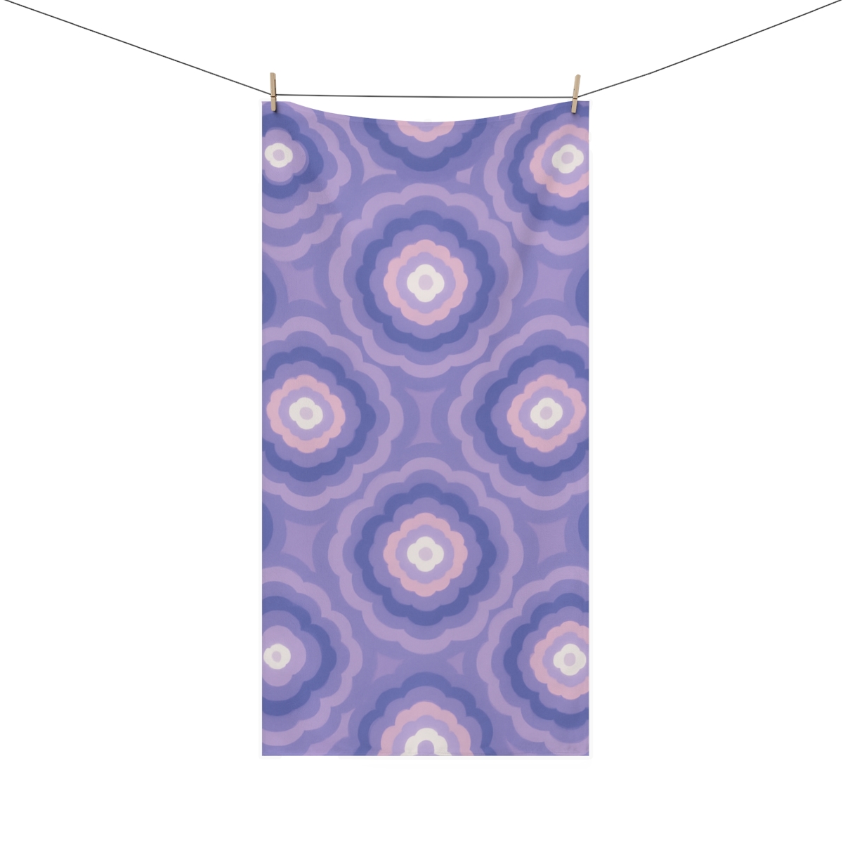 Bloom Ripple Tessellation soft cotton towels