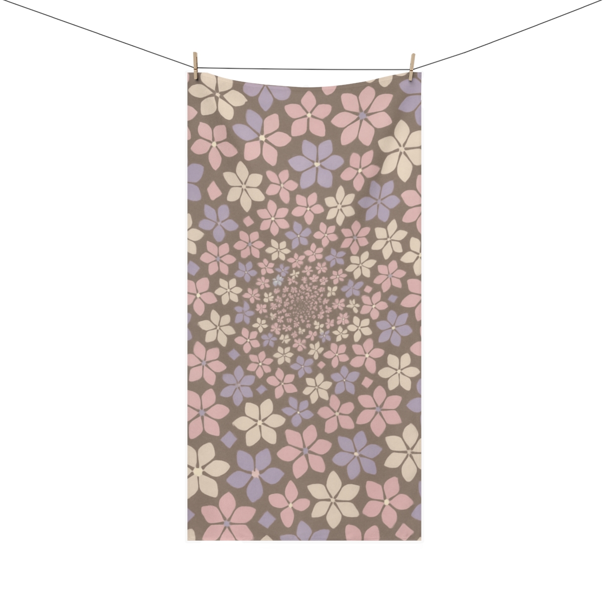 Bloom Spiral Tessellation soft cotton towels