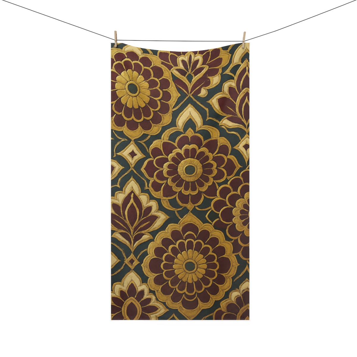 Bloom Tessellation Medallions custom towels