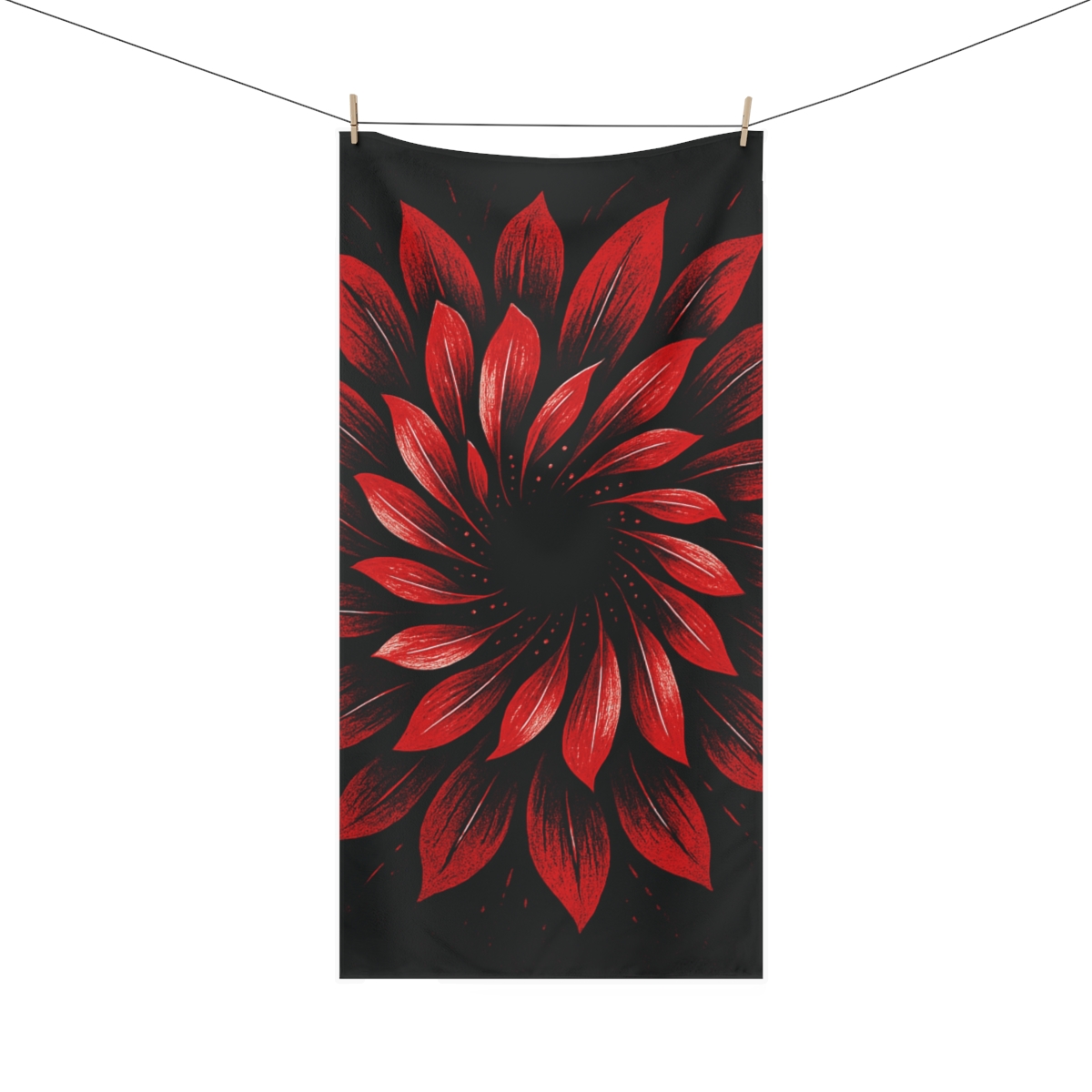 Blossom Aperture Burst stylish beach towels