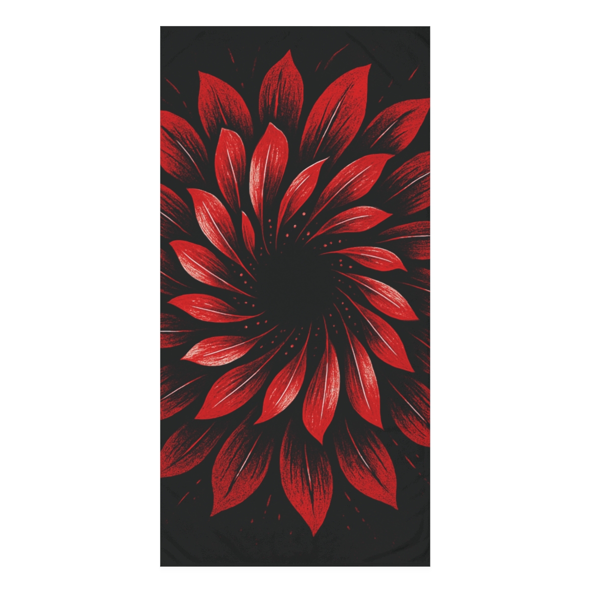 Blossom Aperture Burst stylish beach towels