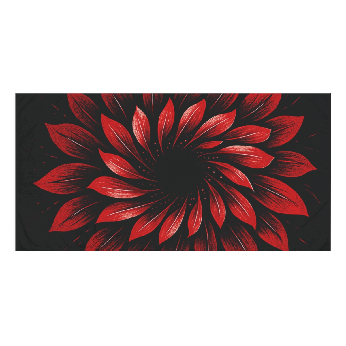 Blossom Aperture Burst stylish beach towels