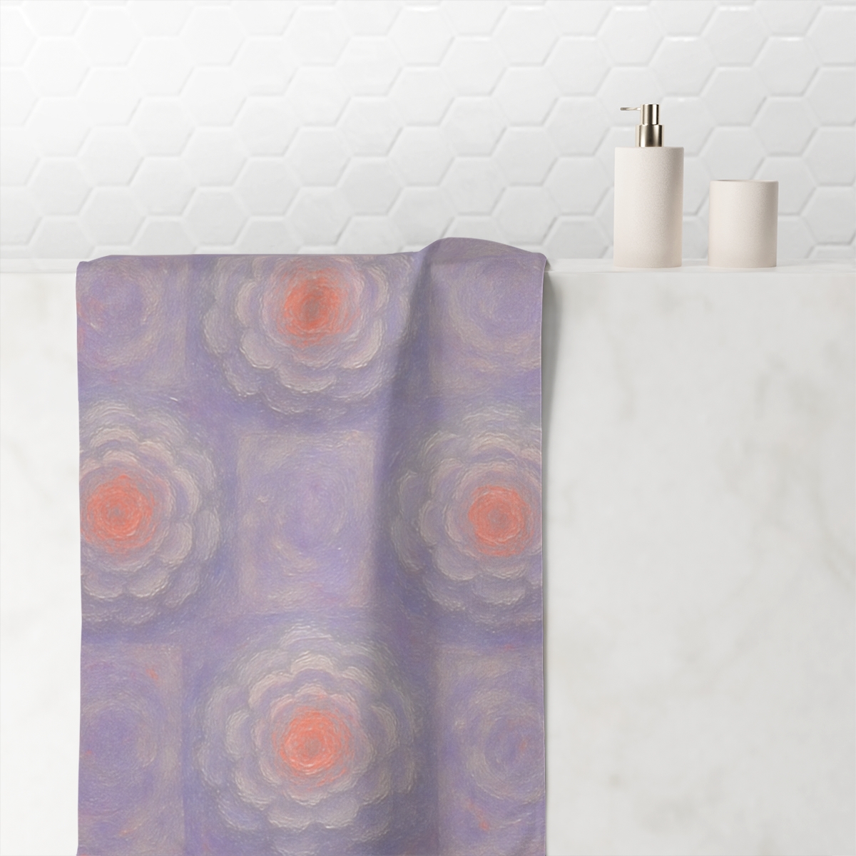 Blossom Halo Grid comfortable face towels