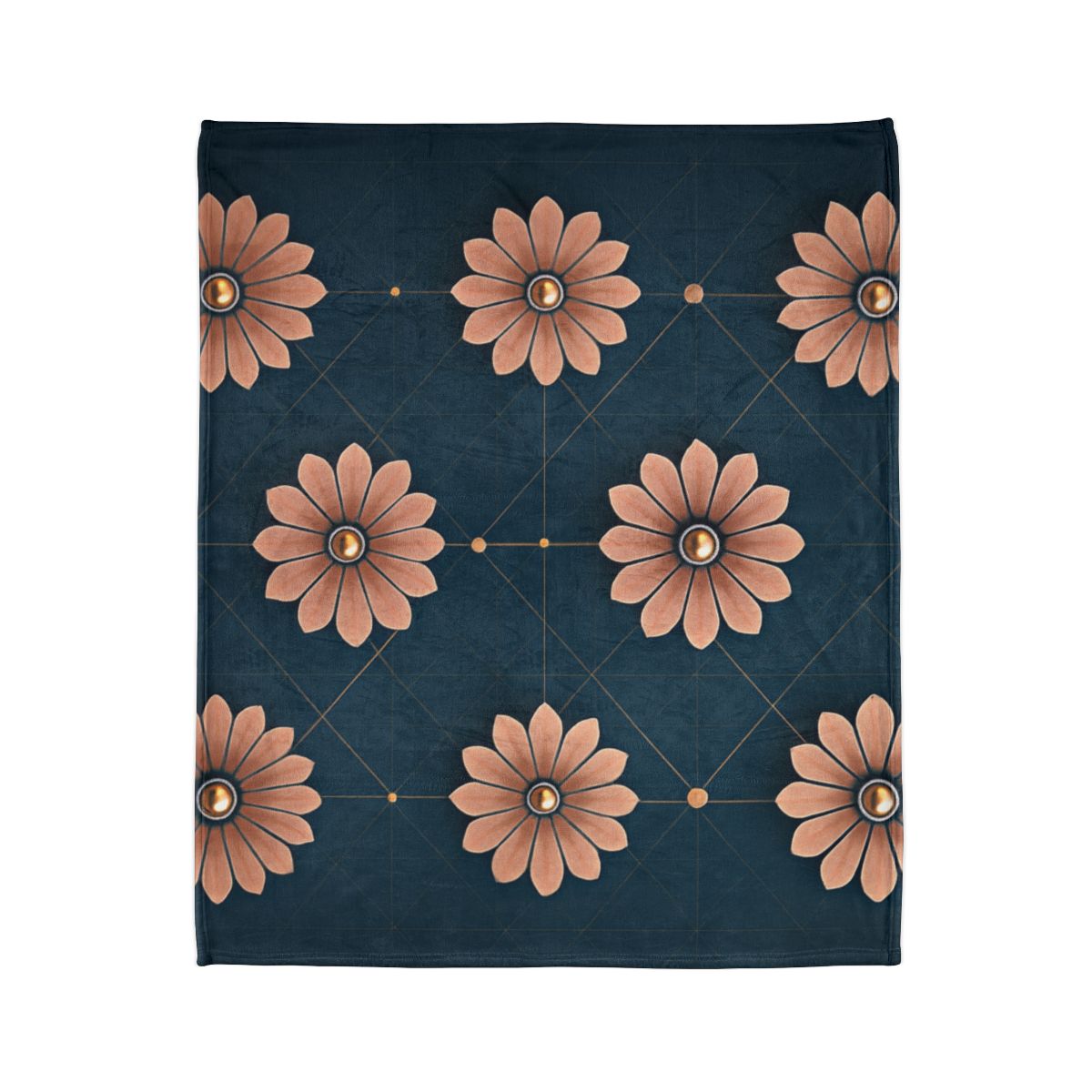 Blossom Orbit Grid decorative home blankets