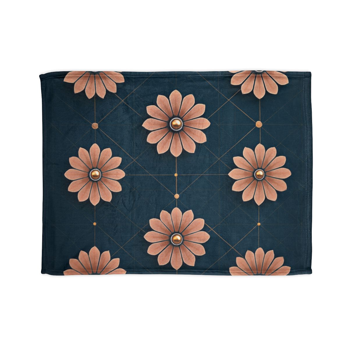 Blossom Orbit Grid decorative home blankets