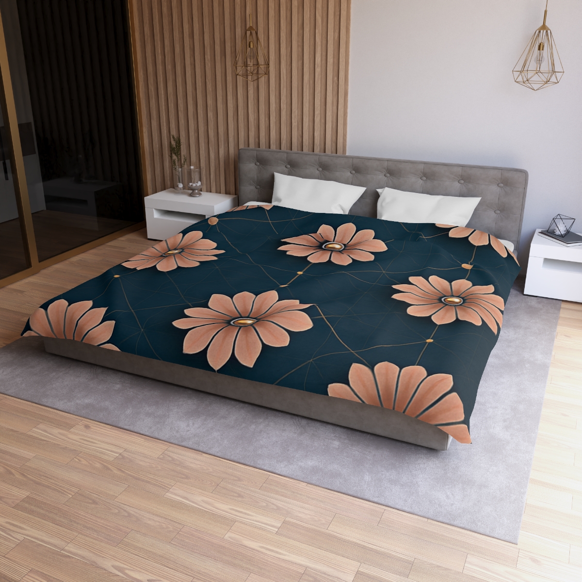 Blossom Orbit Grid trendy bedroom duvets