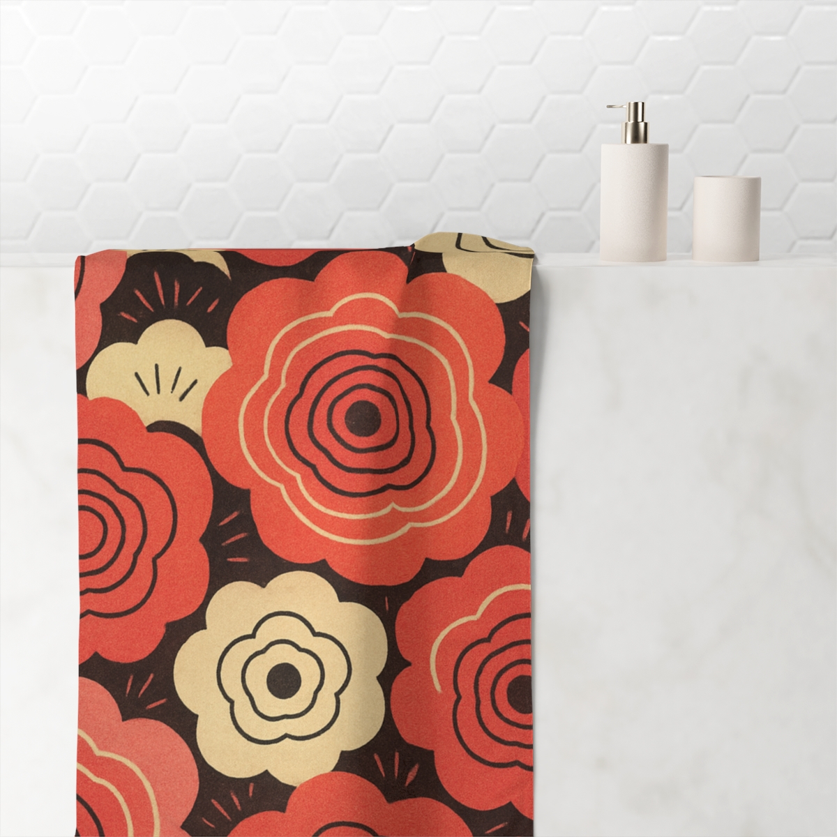 Blossom Ripple Tessellation custom towels