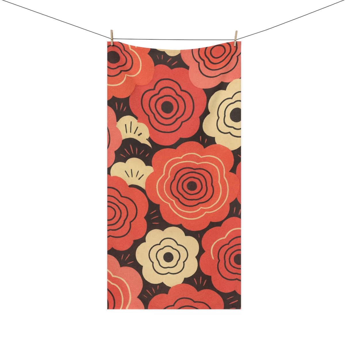 Blossom Ripple Tessellation custom towels